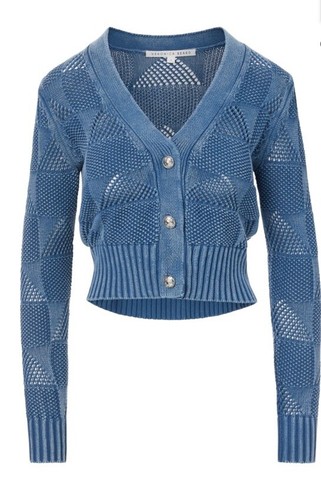 Neu Veronica Beard Mirembe Strick Cropped Cardigan Medium neu mit Etikett $ 395 - Bild 3 von 5