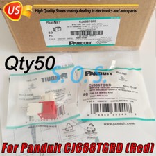 For Panduit Giga TX Cat6 jack Red CJ688TGRD BOX OF 50. Free shipping From USA