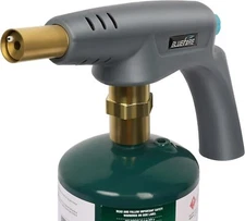 BLUEFIRE Powerful Propane Torch Head Trigger Start Turbo Adjust Flame Soldering