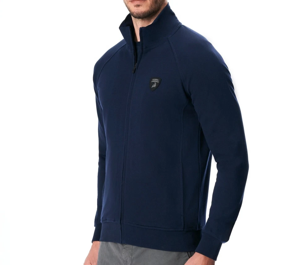 Sudadera Oficial Lamborghini Cremallera Completa Azul Marino Foto 2 de 4