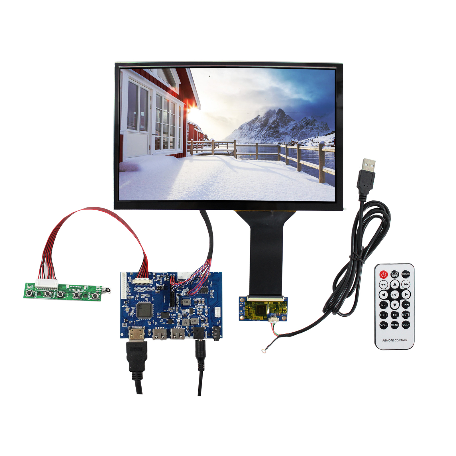 10.1"" B101EW05 LCD Capacitive Touch Panel HD USB  LCD Controller Board