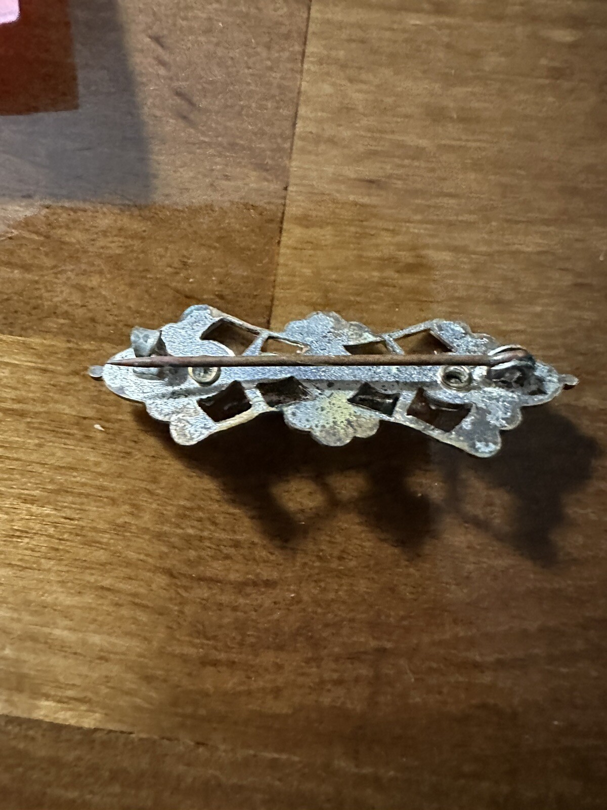 Vintage Green Rectangle Emerald Statement Brooch … - image 2