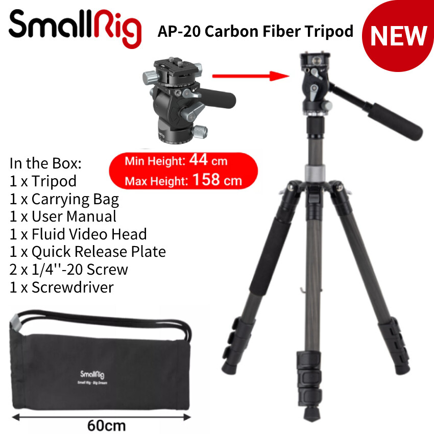SmallRig AP-20 Carbon Fiber Tripod - 4059 for sale online | eBay SmallRig AP-20 Carbon Fiber Tripod - 4059 for sale online | eBay