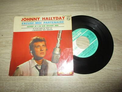 Johnny Hallyday Excuse-moi partenaire Single 7''