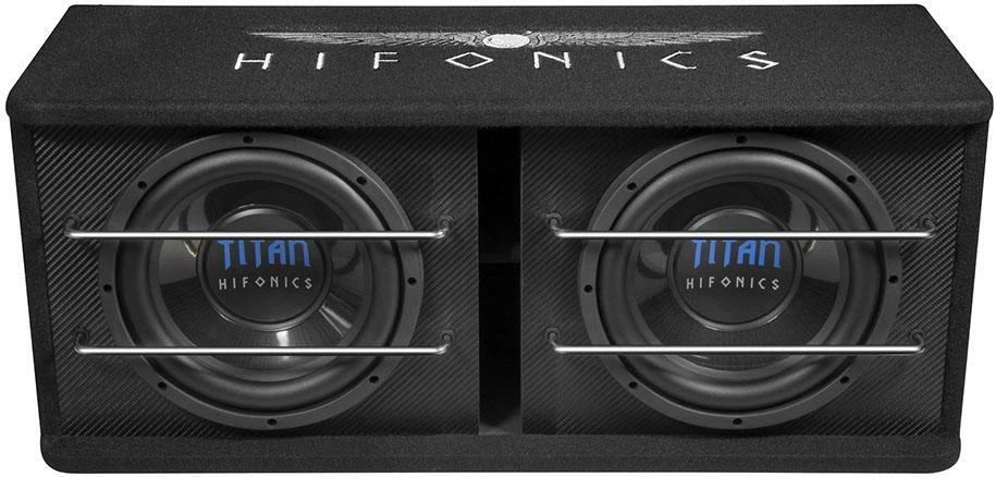 HIFONICS TDA250R 2 x 25 cm (10") Aktiv Dual Bassreflex Subwoofer 600 Watt - Bild 2 von 4