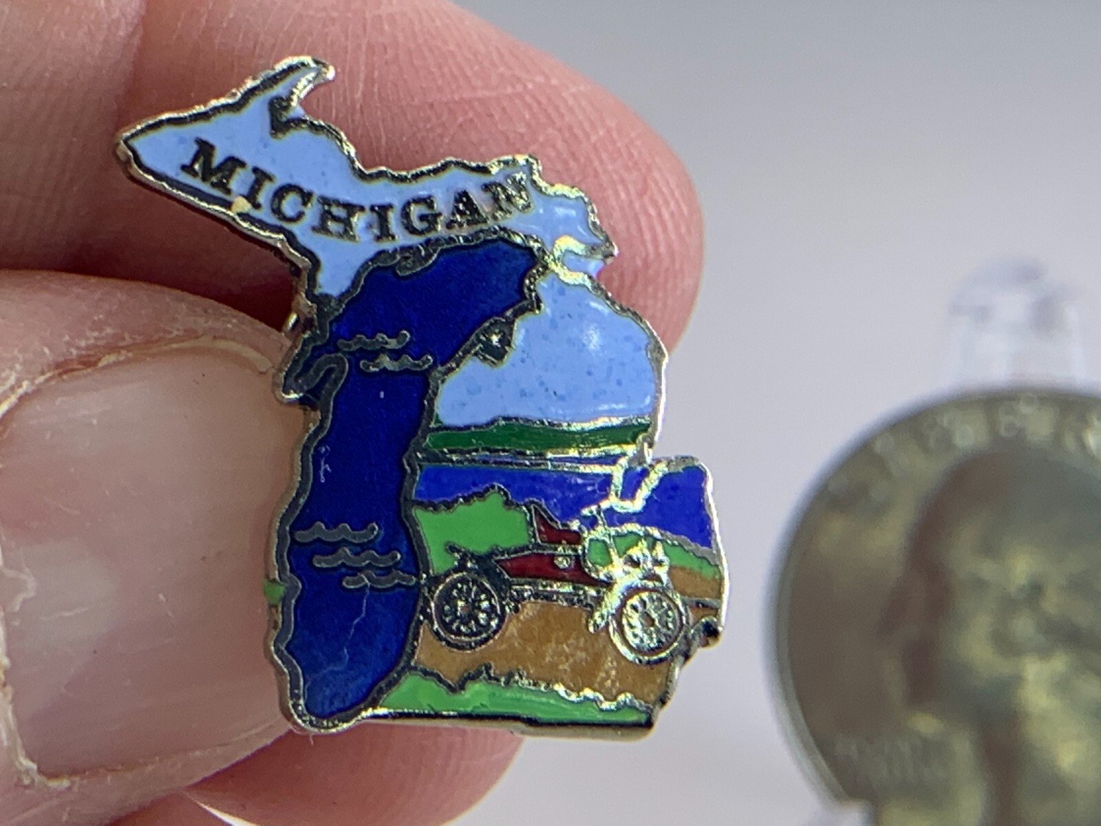 Michigan State Vintage Tack Pin T-3495 | eBay