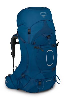 Osprey Aether 65 S / M Rucksack Wanderrucksack Tasche Deep Water Blue Blau