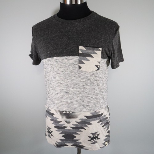 American Eagle T-Shirt Mens Small Seriously Soft Classic Fit Aztec Pocket Tee