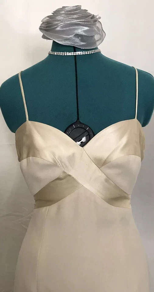 Vestido Andrea Polizzi Formal/Boda Hasta el Suelo Correa Espagueti Talla 6 Espalda Abierta Foto 3 de 4