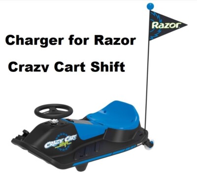  12v AC DC Adapter battery charger For Razor crazy cart shift electric scooter