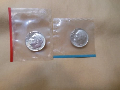 1964 Roosevelt Dimes D&P BU Mint Condition 90% Silver Super Nice Coins 0 S&H!