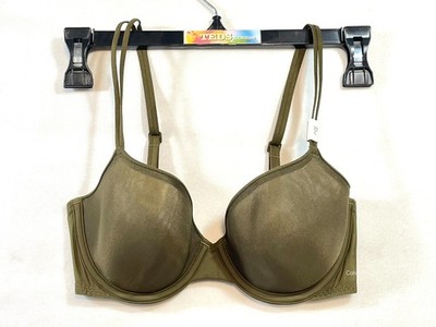 NWOT Calvin Klein Women's 32C Sheer Marquisette Lightly Lined Demi Bra QF6068