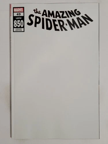 Amazing Spider-man #49 Marvel 2020 NM 9.4 Blank White Variant Cover LEGACY #850
