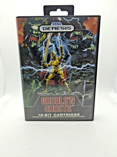 Sega Genesis Ghouls 'n Ghosts (Capcom, 1989) *CIB, TESTED, COLLECTOR CONDITION*