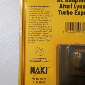 Vintage Naki Deadstock Atari Lynx And Turbo Express Power Adapter New Old Stock