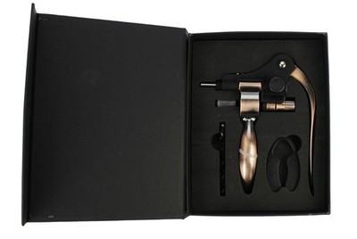 Luxus Kaninchen Korkenzieher Box Geschenkset Wein Champagner Flaschenöffner Folienschneider