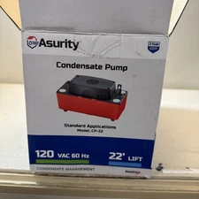 Diversitech Asurity CP-22 Red Black 120V Condensate Pump NIB 100ft CLRtube NEW