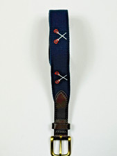 NEW Vineyard Vines Boys Navy Embroidered Lacrosse Belt Size 26