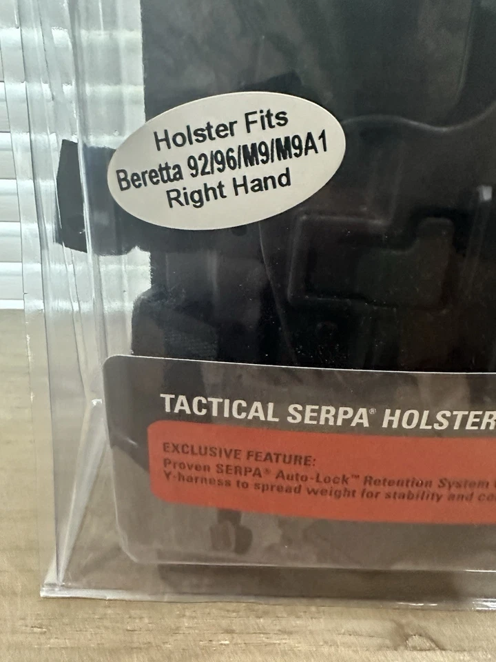 BlackHawk Funda Táctica SERPA Beretta 92/96/M9 Combo Kit Bronceado DERECHA NUEVO Foto 2 de 4
