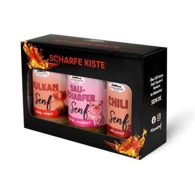 Mustard Gift Set Sharp Box, Set of 3 Items