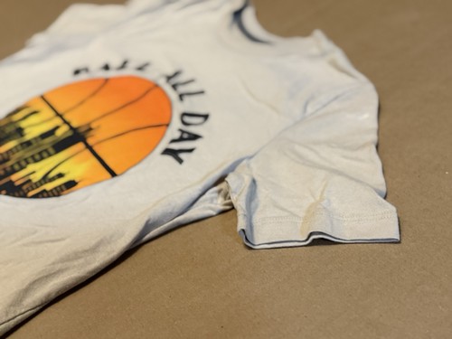 Old Navy T-Shirt YXL (14-16) Ball All Day See You On The Court Basketball Beige - Picture 4 of 8