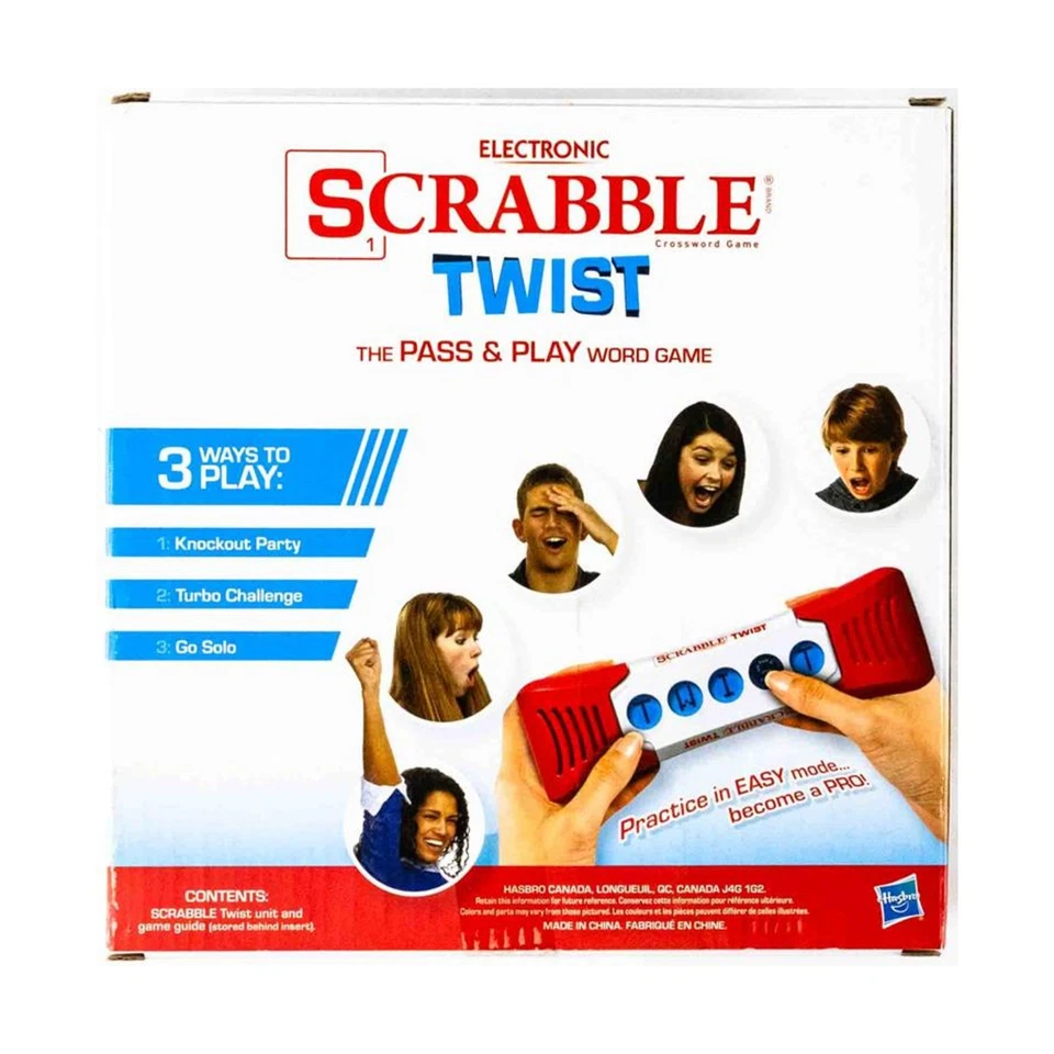Hasbro Boardgame Electronic Scrabble Twist Box NM - Image 2 of 2