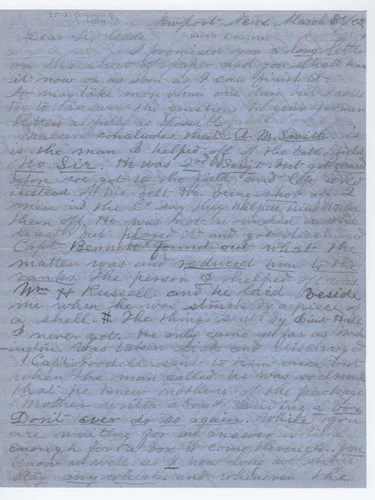 CIVIL WAR LETTER - 7th Rhode Island Infantry - BATTLE of FREDERICKSBURG CONTENT!