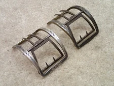 Colonial 18th Century Shoe Buckles Matched Pair Revolutionary Era Estate Items
