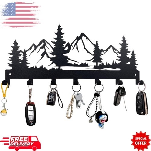 Metall Schlüsselhalter Wandmontage Schlüsselhaken Schlüsselhalter für Wandschlüssel Organizer Rack - Bild 1 von 7