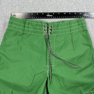 Birdwell Beach Britches Shorts Mens 29 Green Board Shorts Surf