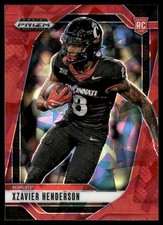 Xzavier Henderson 2025 Panini Prizm Draft Picks #15 Prizms Red Ice