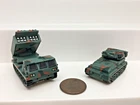 Vintage Micro Machine 1997 Hot Wheels loose Planet Micro (2) Military Green Camo
