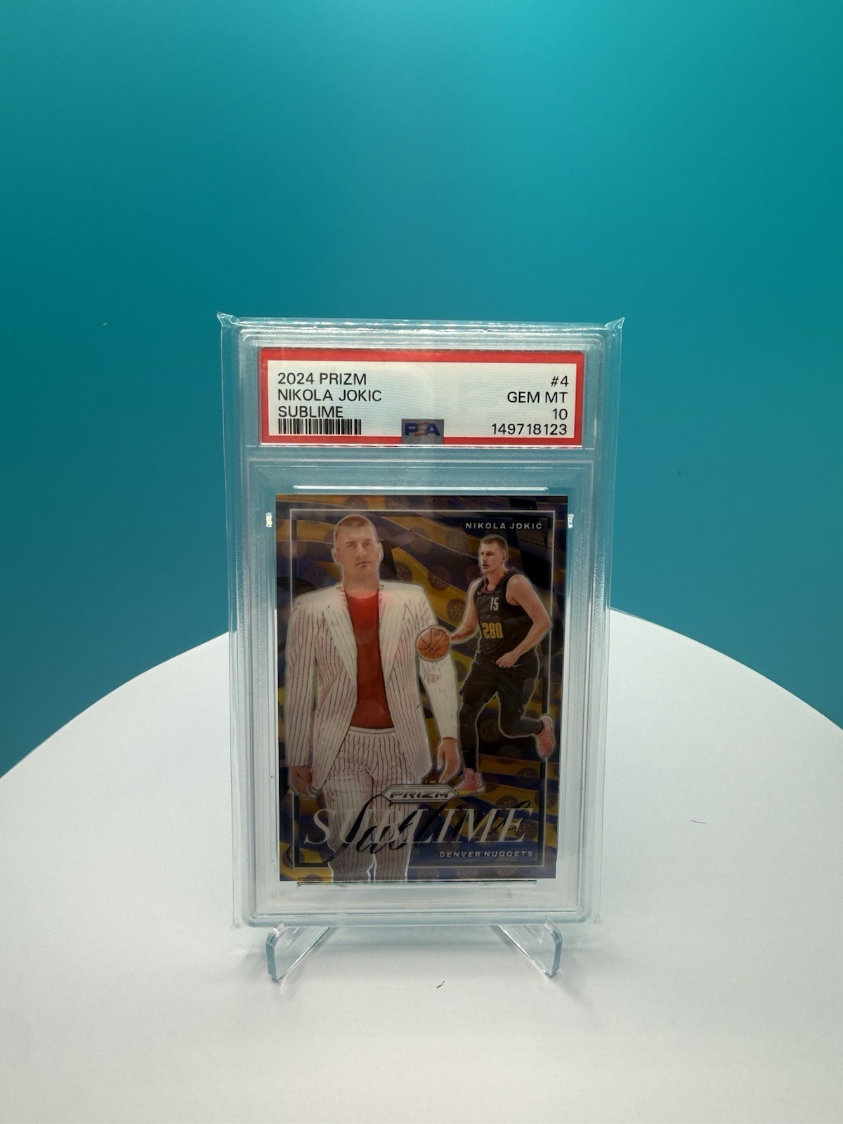 2024 Panini Prizm Nikola Jokic Sublime #4 PSA 10