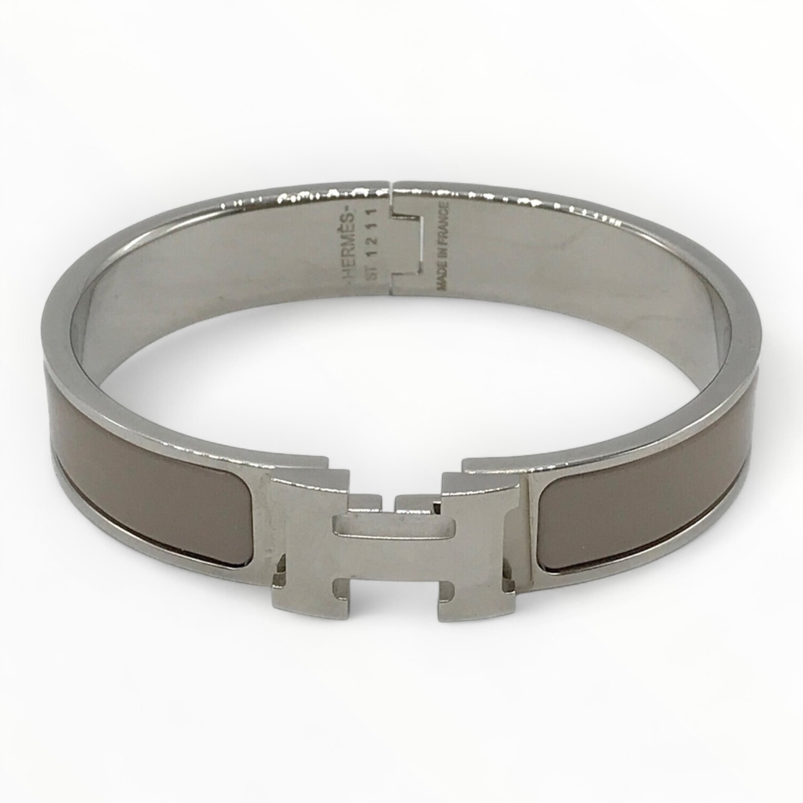 HERMES Clic Clac H Bracelet Authentic Chain Link 6708 Gold or Silver