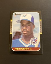 1987 Donruss Fred McGriff #621 RC Rookie Toronto Blue Jays HOF Baseball Card. rookie card picture