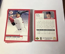 2005 Upper Deck McDonalds Red Sox Singles You Pick