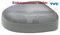 TYC 310-0117-2 Abdeckung FüR AußEnspiegel Rechts FüR Ford
