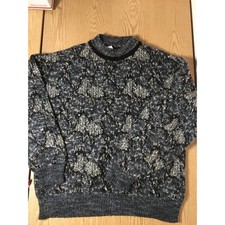 B16 Vintage 80  s Mens Sweater Wool Italia Size XL