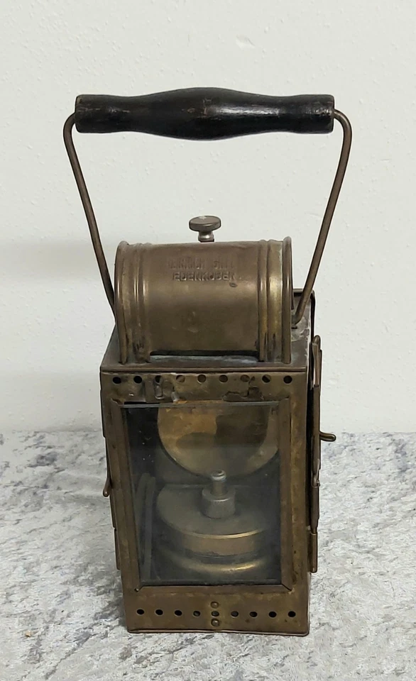 Antike Karbid Laterne, Zugführerlampe, Deutsche Reichsbahn - Top Zustand 
