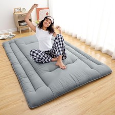 Foldable Tatami Futon Mattress Portable Japanese Style Floor Bed 137x203cm