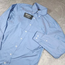 Hendrick Automotive Group Shirt Mens 15 32/33 Blue Nascar Racing Dale Earnhardt