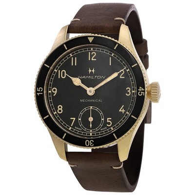 Hamilton Khaki Aviation Pioneer Hand Wind Black Dial Men's Watch H76709530