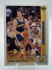 1991-92 Upper Deck Sarunas Marciulionis #354 Golden State Warriors