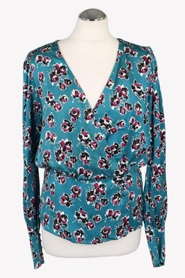 The Kooples Damen Oberteil Gr. 38 (3) Mehrfarbig Viskose Bluse Blouse Top