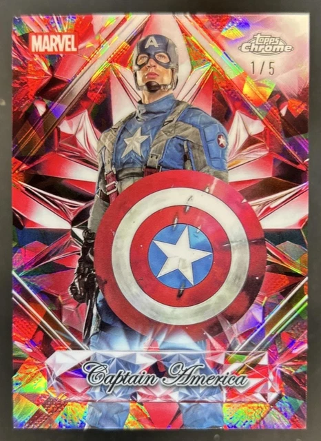 2025 Topps Marvel Studios Sapphire Selections Captain America #1/5 Alpha
