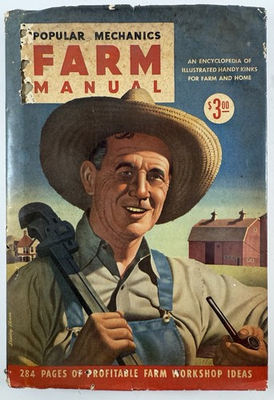 #ad #ad Vintage 1947 Popular Mechanics Farm Manual Hardcover w Dust Jacket Illustrated $34.95