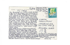 CHINA 1985 Picture Post Card sent to Denmark