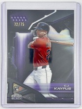 Topps Chrome Black 2026 CJ KAYFUS Purple  /75 ROOKIE CARD + Bonus Base RC
