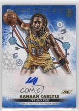 2022-23 Topps Inception OTE Overtime Elite Blue 10/25 Kanaan Carlyle Auto 1u6