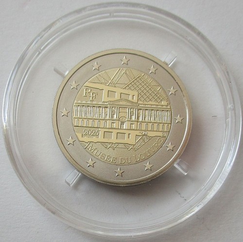 Frankreich 2 Euro 2025 Musée du Louvre Reverse Proof - Bild 2 von 2